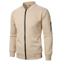 Conjunto De Sudadera Y Chaqueta Ligera Para Hombre En Color Sólido Estilo Casual Con Cierre De Cremallera Pantalones Con Cierre Elástico Streetwear Para La Vida Diaria - details 8