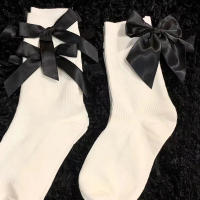 Calcetines De Mujer Estilo Harajuku Kawaii Japonés Blanco Dulce Lolita Con Lazo Calcetines Cortos De Pista Media Regalo Para Niñas - details 4