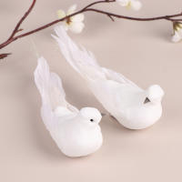 1Pc Adorno De Navidad Para Árbol De Boda Y Fiesta Pigeon Artificial Pájaros Delfín Simulación Plumas Decoración Para Sala De Estar Hogar - details 2