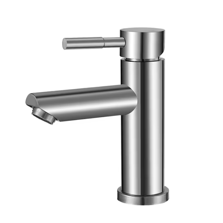 Grifo Monomando para Baño, Acero Inoxidable 304 - Diseño Moderno - 1