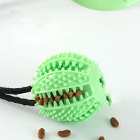Juguete Interactivo Para Perros Con Ventosa Y Sonido Alimenticio Bola De Goma Duradera Para Entrenamiento Y Juegos De Tirar - details 1