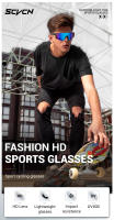 Gafas De Ciclismo SCVCN Para Hombres Y Mujeres UV400 Gafas Deportivas Multicolor Anti-Reflectantes Para Montar Bicicleta - details 0
