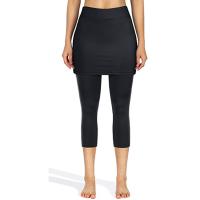 Pantalones Deportivos De Yoga Para Mujer Leggings Con Falda Y Bolsillos Cintura Elástica Ajuste Grande Talla Grande - details 10
