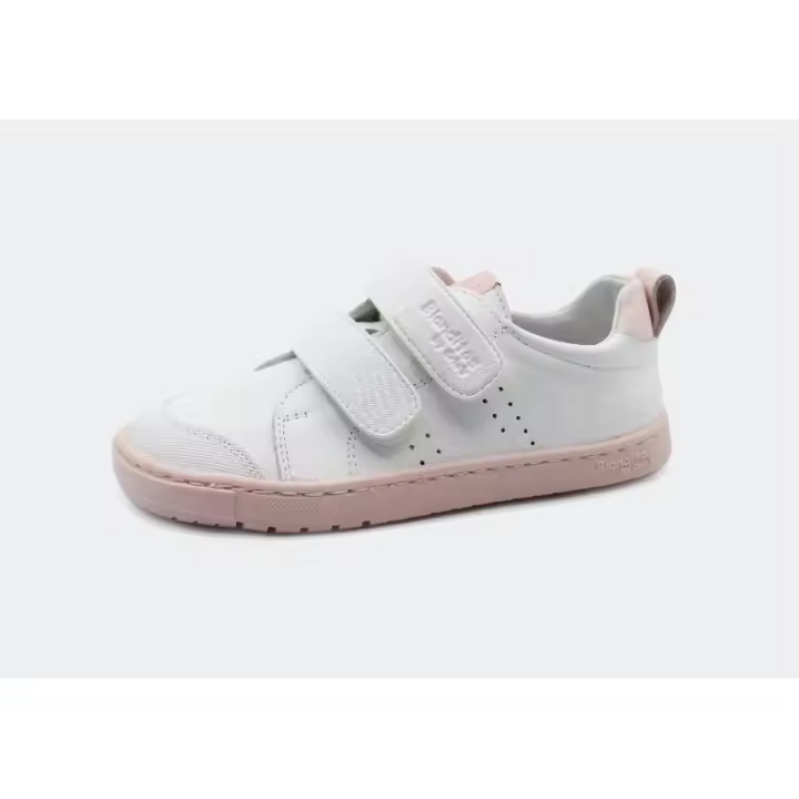 DEPORTIVO RESPETUOSO MODELO RIO BLANCO Y ROSA BLANDITOS BAREFOOT - 1