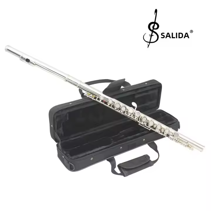 FLUTE TRANVERSAL PROFESSIONAL SLADE 16 AGujeros C Llave C Clave E Mecanismo Material De La Superficie Niquelado Cupro-níquel - 1