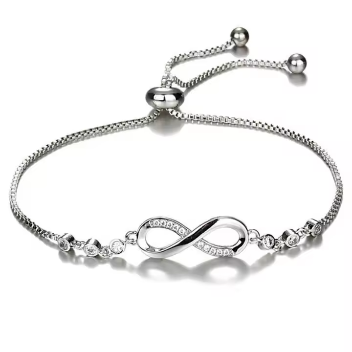 Pulsera de 8 dígitos para Mujer, pulsera ajustable y desmontable de Cristal Moderna, versátil y Fácil - 1