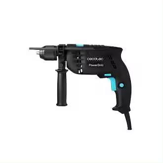 Cecotec 181 PowerDrill 850 Keyless Taladro eléctrico con percutor de 850 W. Portabrocas metálico de 13mm. Alta velocidad de 4800 rpm y percutor a 46000 impactos por minuto. - 1