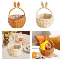 Cesta De Pascua Multifuncional Para Almacenamiento De Caramelos Y Regalos 7x11 Pulgadas Adorable Y Ligera Para Decoración Y Fiestas De Niños - details 2