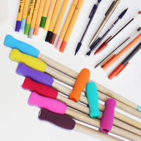 5/10 Piezas De Espuma Para Agarre De Lápiz En Forma De Vaso Color Aleatorio NBR Elástico Para Lápices Móviles Lápices De Madera Y Lápices De Perforación - details 4