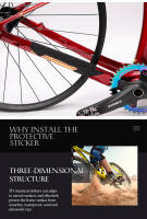 ETIQUETA DE PROTECCIÓN Para BICICLETA TANKE Anti-Rasguños Y Antideslizante Protector De Marco Y Cadena Para MTB Y Carretera - details 4