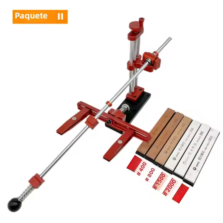 Juego De Afiladores De Navajas Profesionales Con Aluminio Y Ángulo Fijo 360° Rotación Kit De Herramientas De Afilado Para Cocineros - 1