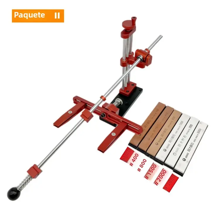 Juego De Afiladores De Navajas Profesionales Con Aluminio Y Ángulo Fijo 360° Rotación Kit De Herramientas De Afilado Para Cocineros - 1