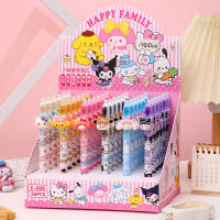 Sanrio Dibujos Animados 12/36pcs Bolígrafo De Gel Erasable De Resina Lindo Para Estudiantes Regalo De Papelería Azul Con Firmas - details 0