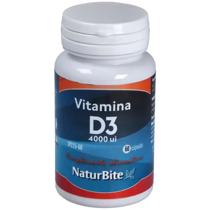 Naturbite Vitamina D3 4000 Ui 60Caps - 1