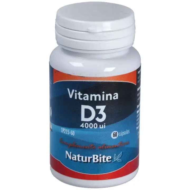 Naturbite Vitamina D3 4000 Ui 60Caps - 1