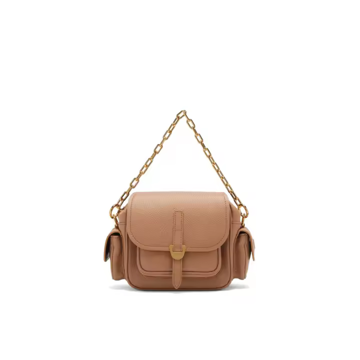 Ladybugs Campus Mini Bolsa de hombro en cuero marrón E1RFF550101 _ N71 - 1