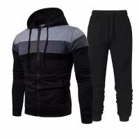 Nuevo Conjunto Deportivo Para Hombre Primavera Otoño Traje De Correr Estilo Hip Hop Conjunto Casual Con Chaqueta Y Pantalones 2 Piezas Material COTTON Y POLYESTER - details 1