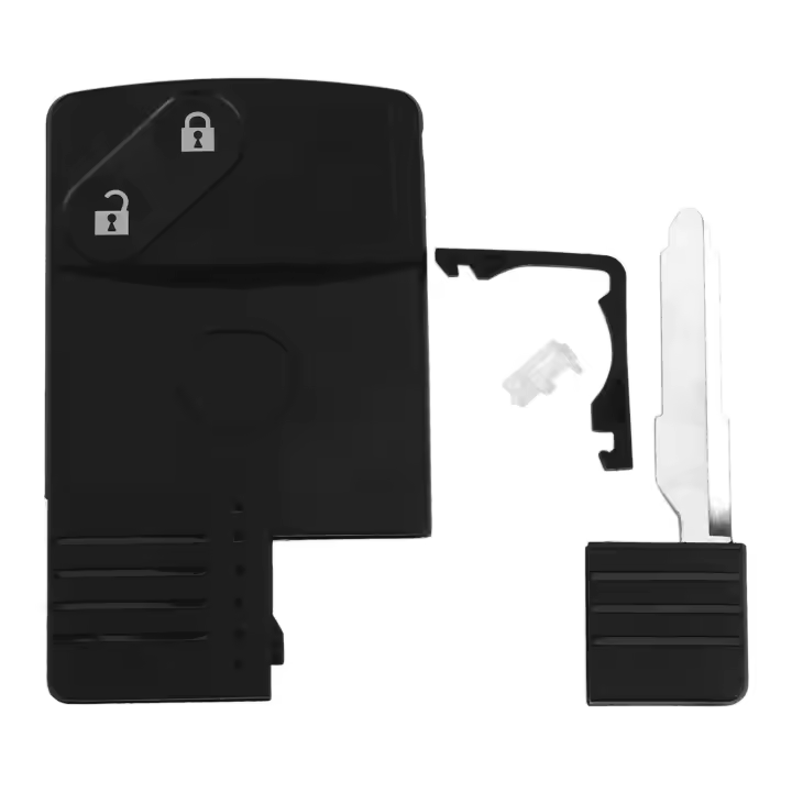 Funda de llave remota de tarjeta inteligente, carcasa de 2 botones para 5 6-7-9 RX8 Miata - 1