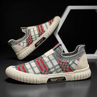 Zapatos Casuales Para Hombre Suela De Goma Transpirables Malla Zapatos Slip-on Deportivos Con Tela round Toe Verano - details 11