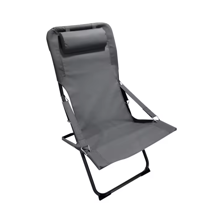 Silla Reclinable Rebecca Muebles Ukpa 88x63x83 Poliéster Arce Oscuro Gris - 1