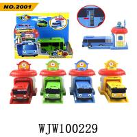 Juego De Juguetes Tayo El Pequeño Autobús 2004 1004 Playset 4pc/set Con Pista De Lanzamiento Coche De Dibujito Animado Tayo Con Puertas Abreables Tamaño Grande - details 2