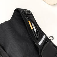 Bolsa De Pecho Hip-hop Para Hombres Ropa De Calle Impermeable Táctico Vestido Bolsas De Almacenamiento Con Bolsillos De Nylon - details 15