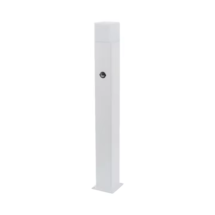 Ledkia Baliza Exterior Superficie Pie 74cm con Detector de Movimiento Augusta Blanca Blanco - 1