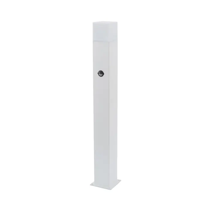 Ledkia Baliza Exterior Superficie Pie 74cm con Detector de Movimiento Augusta Blanca Blanco - 1