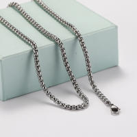 Collar De Moda Skyrim 60cm Cadenas Largas De Acero Inoxidable 2-4mm Gruesas Joyería Regalo Para Hombres Y Mujeres - details 5