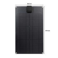 Cargador De Batería Portátil Solar 18V 50W Con USB Y Tipo C Doble Puerto Para Teléfono Soporte De Carga Rápida Panel Solar De Célula Monocrystalina Tamaño 47x28cm - details 1