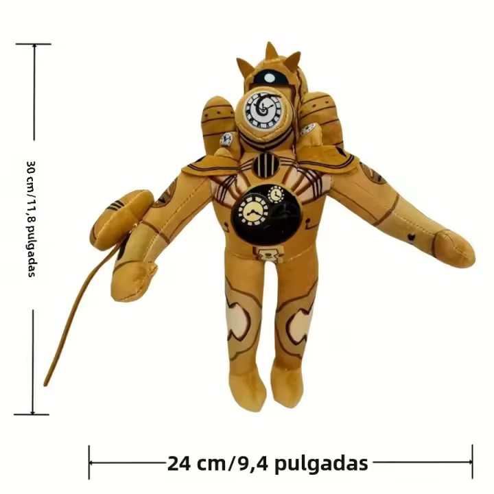 Juguete De Peluche Skibidi Toilet Red Bull Magic Drill KingToy Decoración De Juego Regalo Para Amigos Material De Poliéster Relleno De Algodón PP - 1