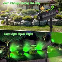 4PCS Luz Solar LED Exterior IP65 Verde Para Jardín Luz De Pared Solar Luces De Spotlight Solar Para Árboles Camino Jardín - details 14