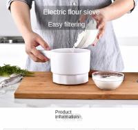 Taza De Escurridera De Harina Eléctrica De Acero Inoxidable 1L Herramienta De Pastelería Para Azúcar En Polvo Y Pasteles - details 15