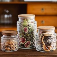 Recibidor de almacenamiento de Alimentos con Tarro de Vidrio Grande de 1800ML with TAPA DE Madera de Bambú Hermética - details 2