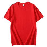 Camiseta De Algodón Pesada 220g Para Hombre Y Mujer Con Cuello Redondo Y Mangas Cortas En 8 Colores Sólidos Talla S-4XL - details 3