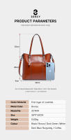 Bolso De Hombro Para Mujer Zency De Cuero Genuino De Alta Calidad Lujo Diseñador Gran Capacidad Bolso De Mano OL Tote De Cuero Vacío - details 9