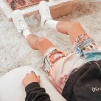 Shorts De Verano Para Hombre Estilo Casual Con Diseño De Rosas Poliéster Secado Rápido Transpirable Para Fitness Y Streetwear - details 15