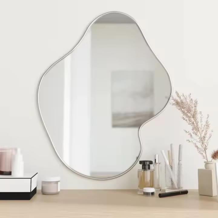 vidaXL Espejo de Pared Dorado Colgante Dormitorio Tocador Salón Decoración Color Dorado,  Negro,  Plateado y mas - 1