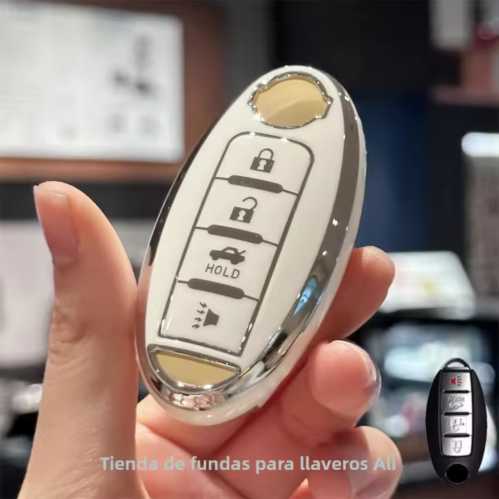 Cubierta De Llave Para Coche Keychain Lanyard Para Nissan Altima Rogue Sentra Pathfinder Frontier Maxima Titan Murano Kicks Juke Versa Arma TPU - 1
