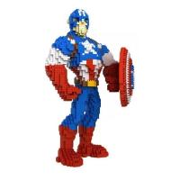 Banner - Bloques de construcción Capitán América Compatible con marvel