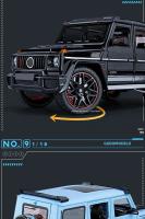 Coche De Escala 1/18 G800 Juguetes De Colección Con Sonido Y Luz Vehículos Todoterreno De Metal Para Niños Regalo Serie - details 9