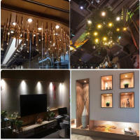 Mini LED 12V Luz De Punto Revestida De Aluminio 1W Dimmer Para Techo Sala De Estar Fiesta KTV DJ DIY Escaleras Luz De Punto En Blanco Negro - details 1