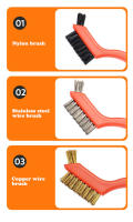 Set De 3 Herramientas De Limpieza Eco-amigable De Acero Inoxidable Y Cobre Para Eliminar Rust Nevera Y Otras Superficies Metálicas 7 Pulgadas - details 1