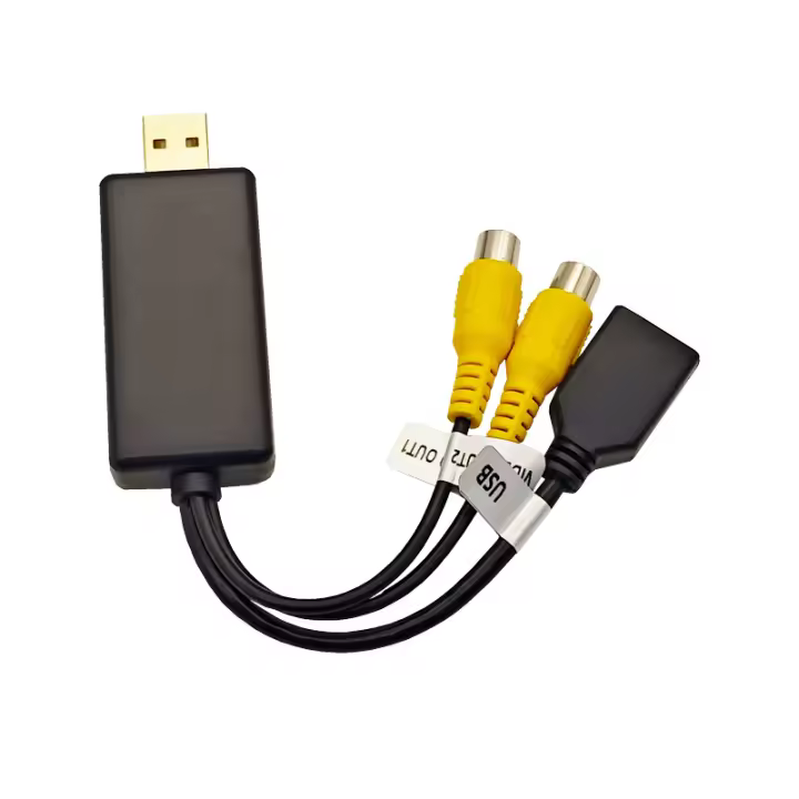 Interfaz de caja adaptadora de salida de video USB a CVBS para conectar al monitor, dispositivo de visualización para radio multimedia Android - 1