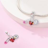 Reloj De Desayuno Con Encantos Diarios De Plata 925 Pendientes De Cuentas Exquisitos Para Pulseras DIY Joyería Colores Plata Rosa Azul Morado Rojo - details 6