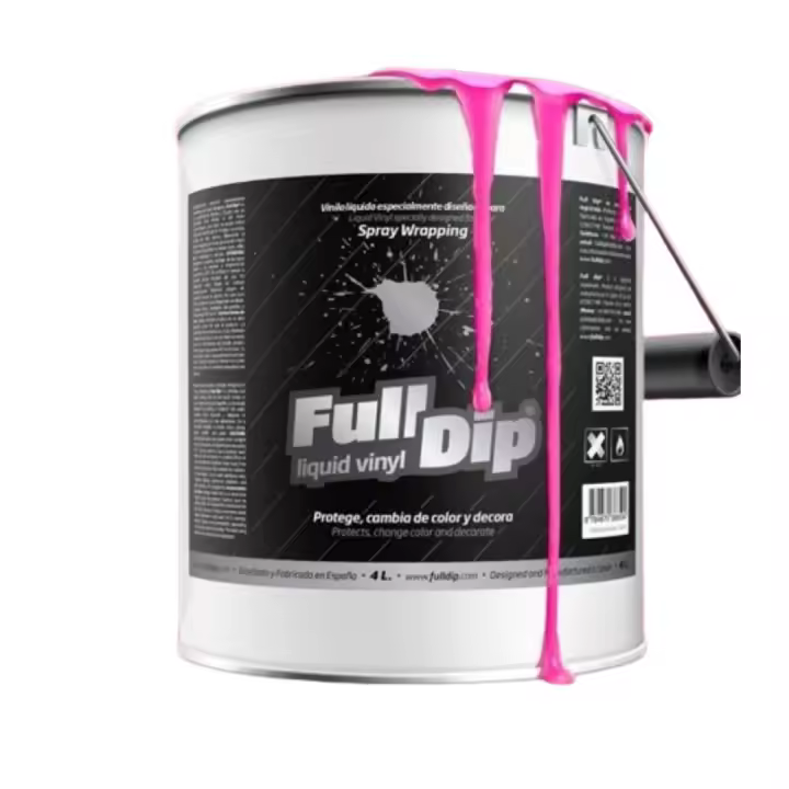AutoFullCar - Vinilo líquido - Full Dip Rosa Chicle Mate - Formato 4 Litros - Listo para Aplicar - 1
