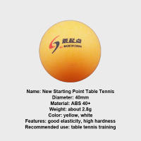 Pelotas De Ping Pong De Entrenamiento ABS Y PP Colores Variados Materiales Diferentes Elasticidad Distinta Para Deportes Y Fitness - details 3