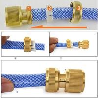 Adaptador De Conector De Riega Para Jardín 1/2 Pulgada Tubo De Agua Adaptador De Tapa Para Reparación De Tubos De Riego Metálico Aluminio - details 3