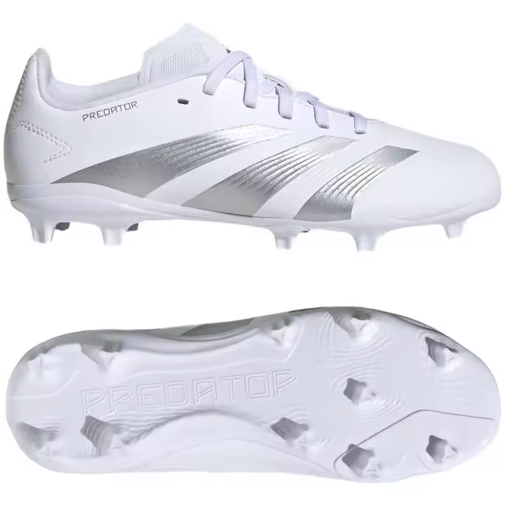 Botas de Futbol Adidas Predator League Fg para niños unisex en color blanco - 1