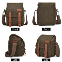 Bolsa De Hombro Para Cámara Cwatcun De Lona Resistente Al Agua Para Canon Nikon Sony Estuche Antichoque Para Lente De Fotografía - details 7